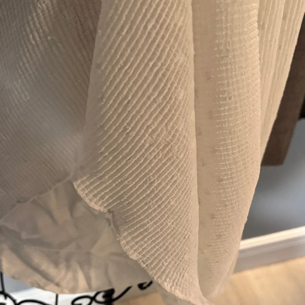 Zara Elegant Off White Gray-ish Lace Kids Dress - Picture 5 of 6